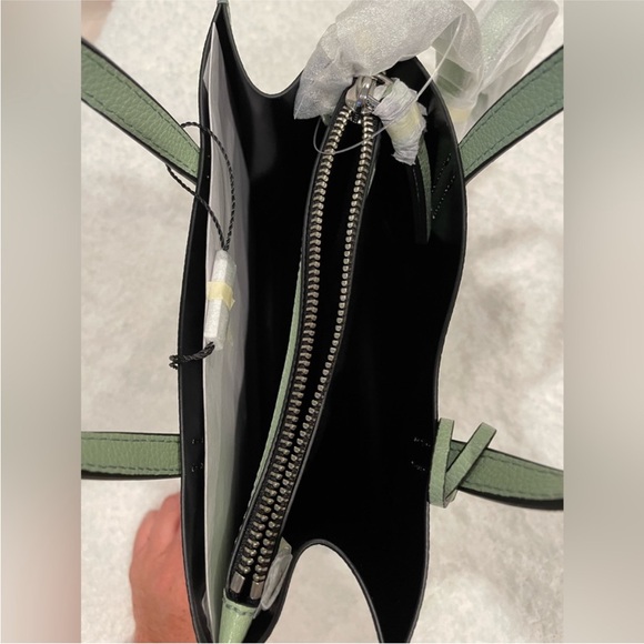 NWT Marc Jacobs Mini Grind satchel Tote bag Mint green color w crossbody strap - Picture 4 of 13